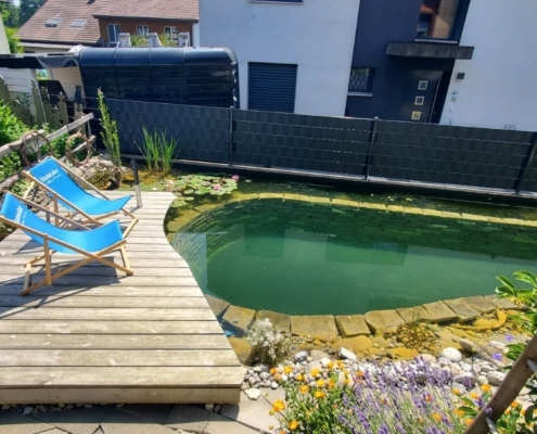 Schwimmteich ohne Technik