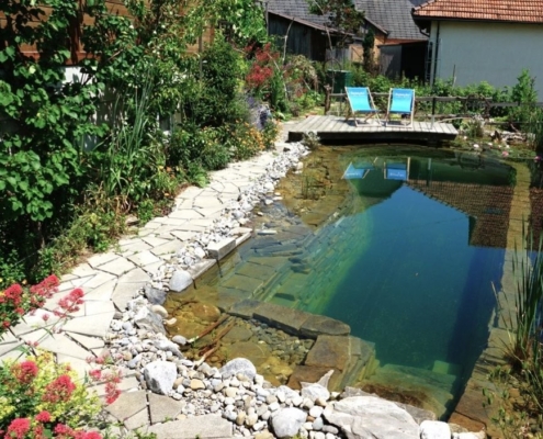 Schwimmteich ohne Technik